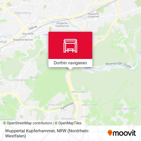 Wuppertal Kupferhammer Karte