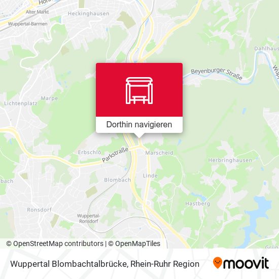 Wuppertal Blombachtalbrücke Karte