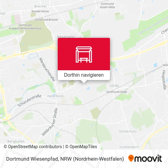 Dortmund Wiesenpfad Karte