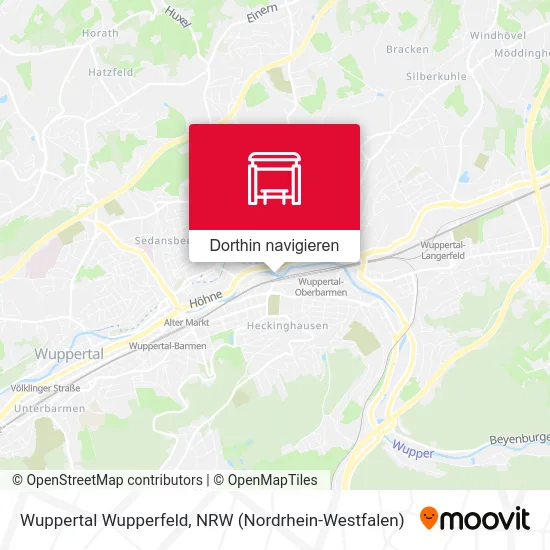 Wuppertal Wupperfeld Karte