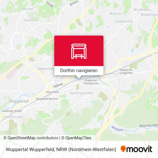 Wuppertal Wupperfeld Karte