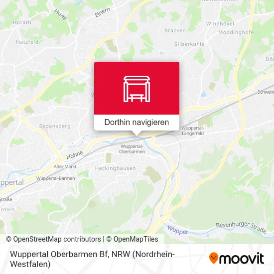 Wuppertal Oberbarmen Bf Karte