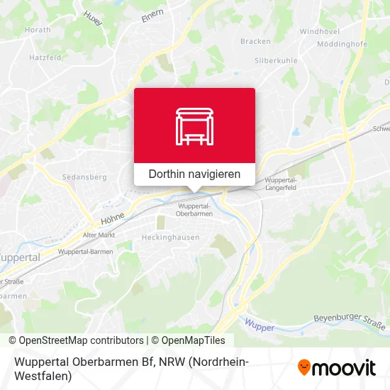 Wuppertal Oberbarmen Bf Karte