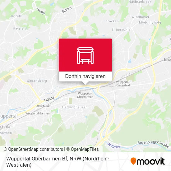 Wuppertal Oberbarmen Bf Karte