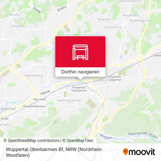 Wuppertal Oberbarmen Bf Karte