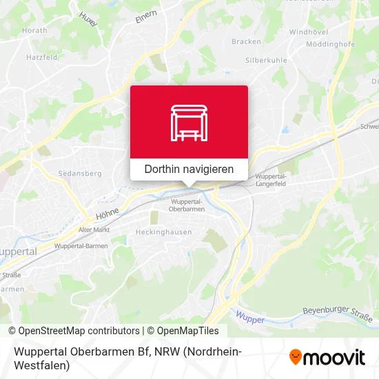 Wuppertal Oberbarmen Bf Karte