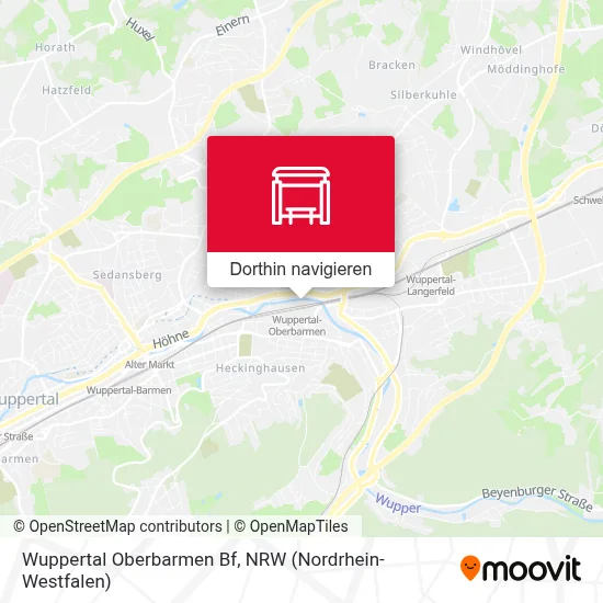 Wuppertal Oberbarmen Bf Karte