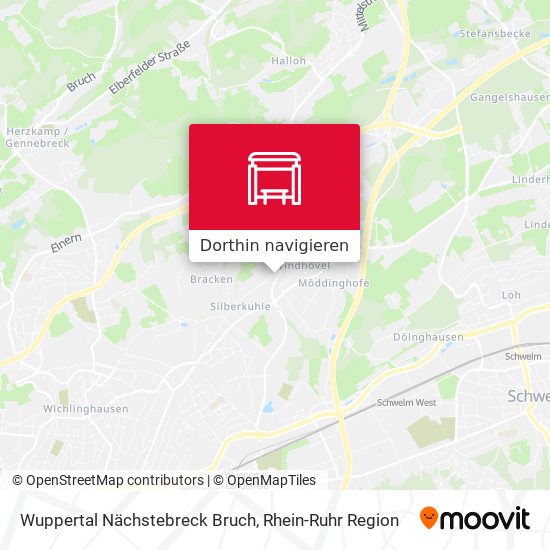 Wuppertal Nächstebreck Bruch Karte