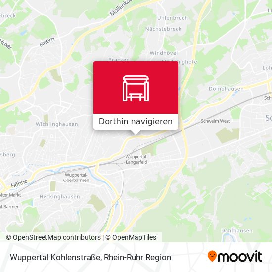 Wuppertal Kohlenstraße Karte