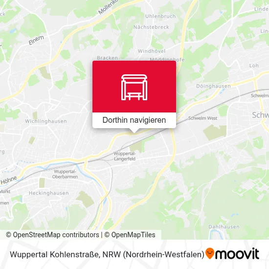 Wuppertal Kohlenstraße Karte