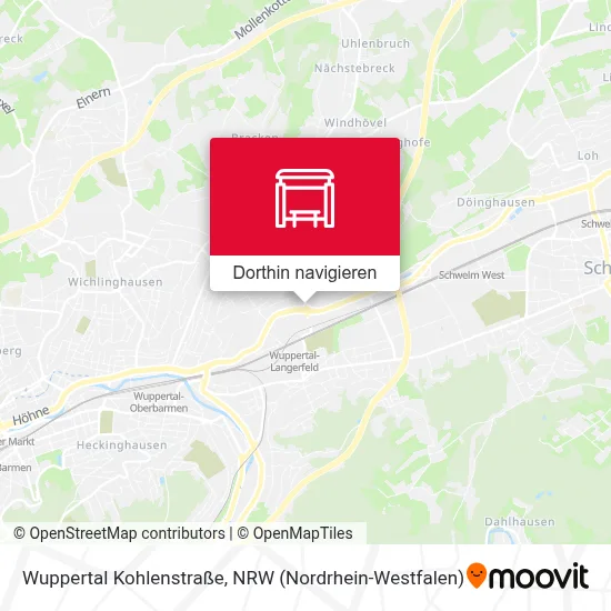 Wuppertal Kohlenstraße Karte