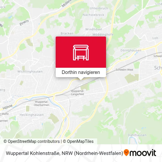 Wuppertal Kohlenstraße Karte