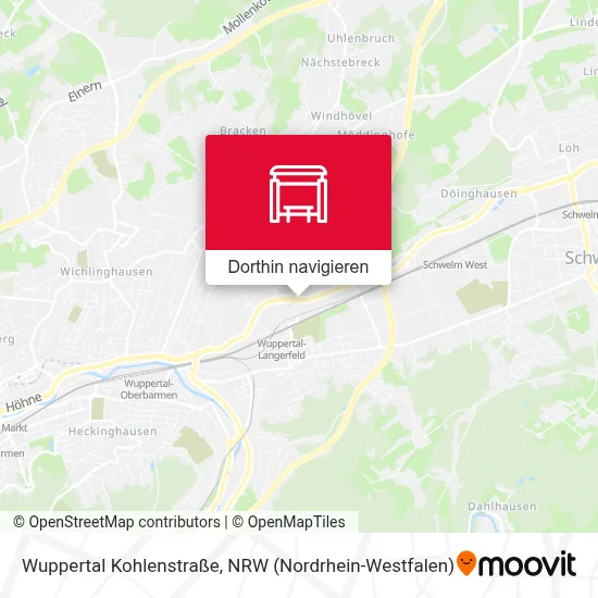 Wuppertal Kohlenstraße Karte