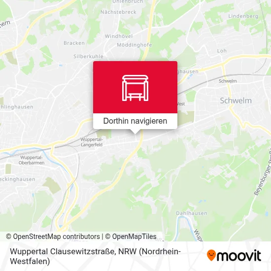 Wuppertal Clausewitzstraße Karte