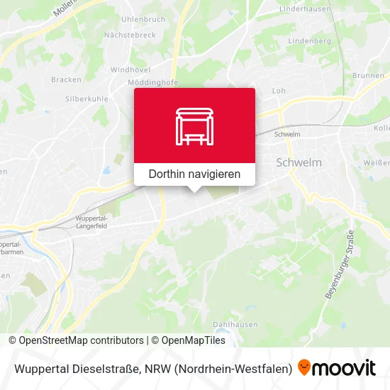 Wuppertal Dieselstraße Karte