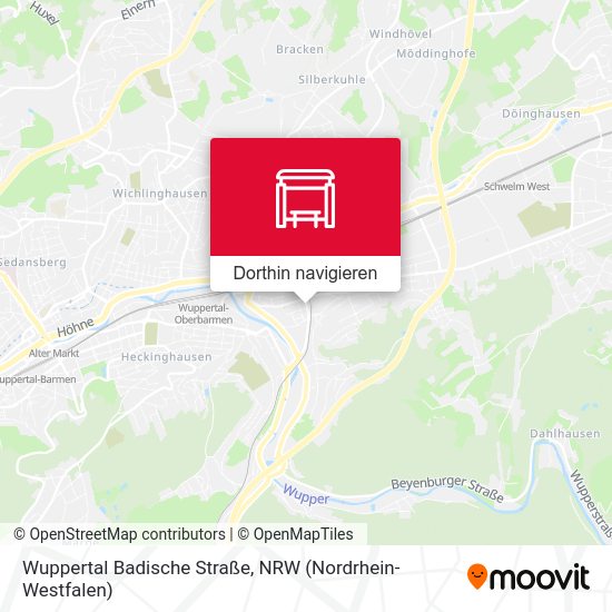 Wuppertal Badische Straße Karte