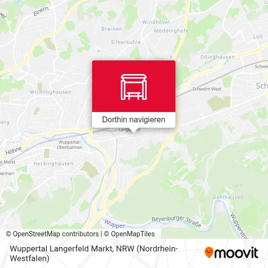 Wuppertal Langerfeld Markt Karte