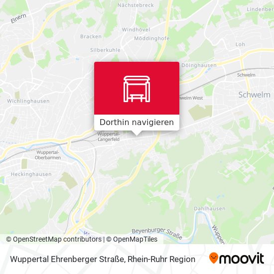 Wuppertal Ehrenberger Straße Karte