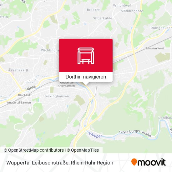 Wuppertal Leibuschstraße Karte