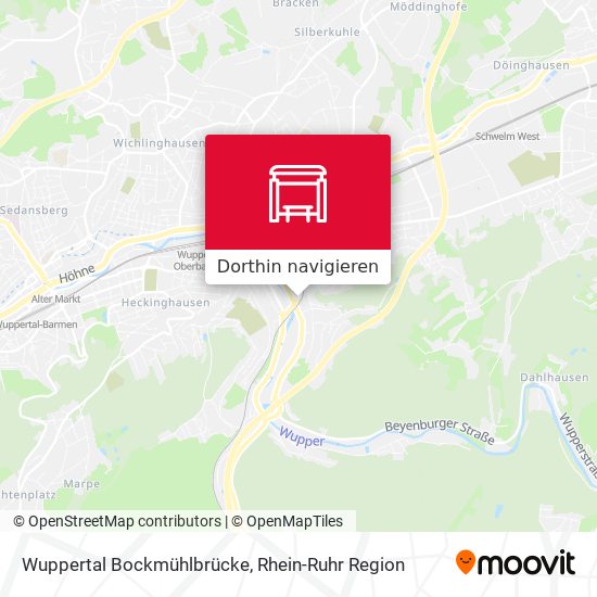 Wuppertal Bockmühlbrücke Karte