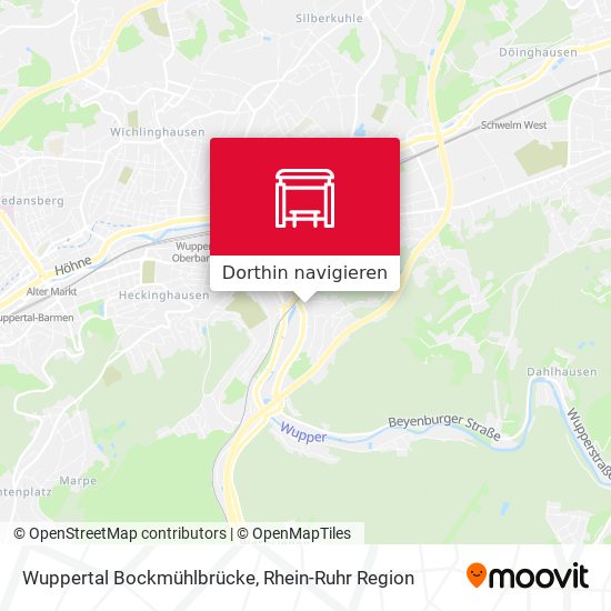 Wuppertal Bockmühlbrücke Karte