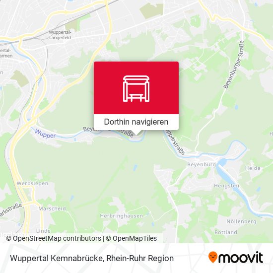 Wuppertal Kemnabrücke Karte