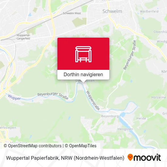 Wuppertal Papierfabrik Karte