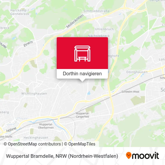 Wuppertal Bramdelle Karte