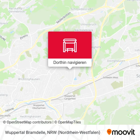 Wuppertal Bramdelle Karte