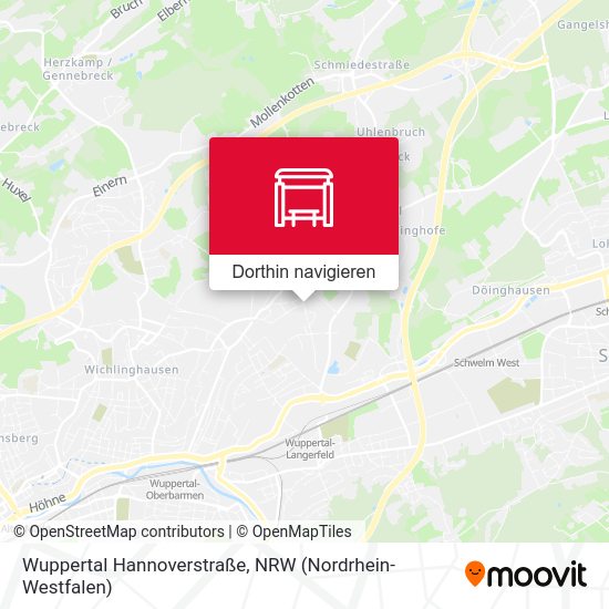 Wuppertal Hannoverstraße Karte
