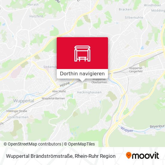 Wuppertal Brändströmstraße Karte