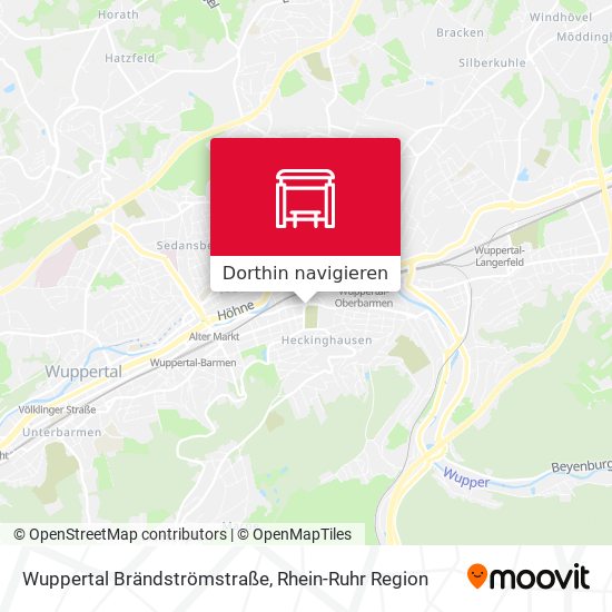 Wuppertal Brändströmstraße Karte
