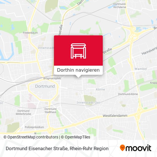 Dortmund Eisenacher Straße Karte