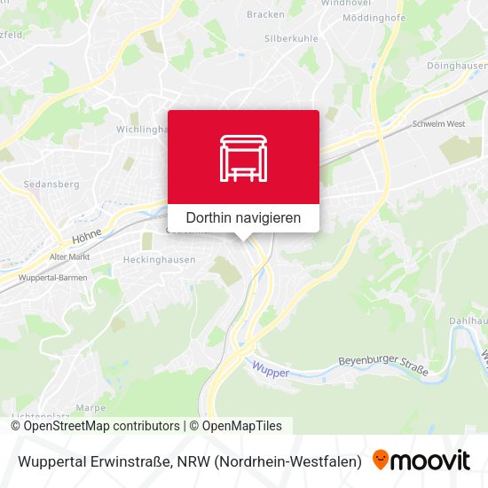 Wuppertal Erwinstraße Karte