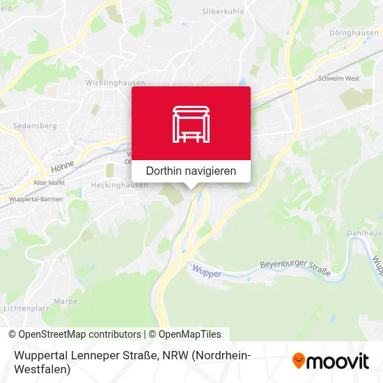 Wuppertal Lenneper Straße Karte
