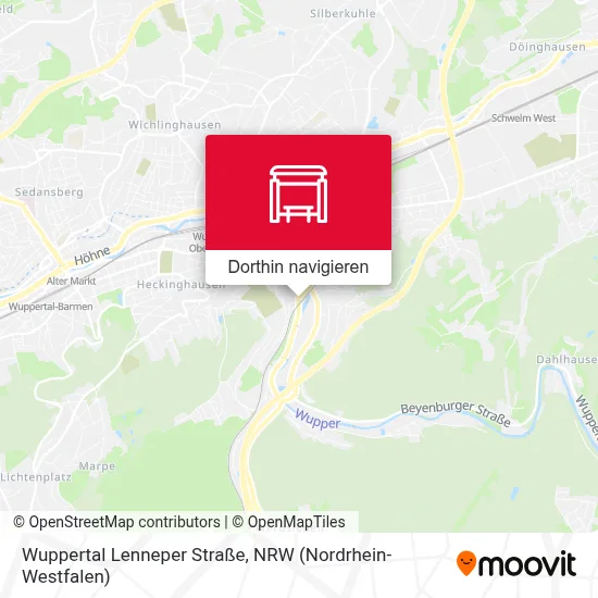 Wuppertal Lenneper Straße Karte