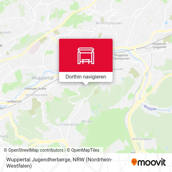 Wuppertal Jugendherberge Karte