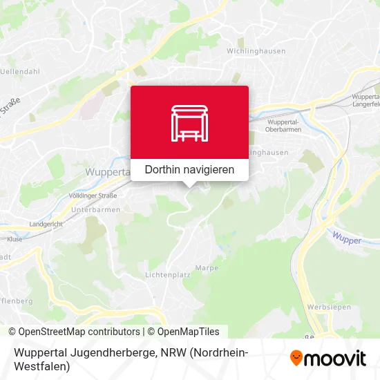 Wuppertal Jugendherberge Karte