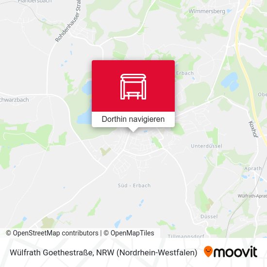 Wülfrath Goethestraße Karte
