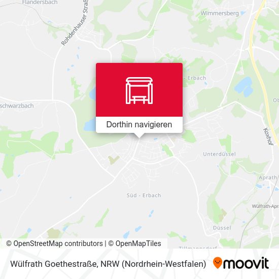 Wülfrath Goethestraße Karte