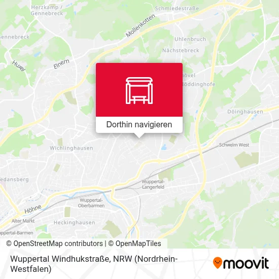 Wuppertal Windhukstraße Karte