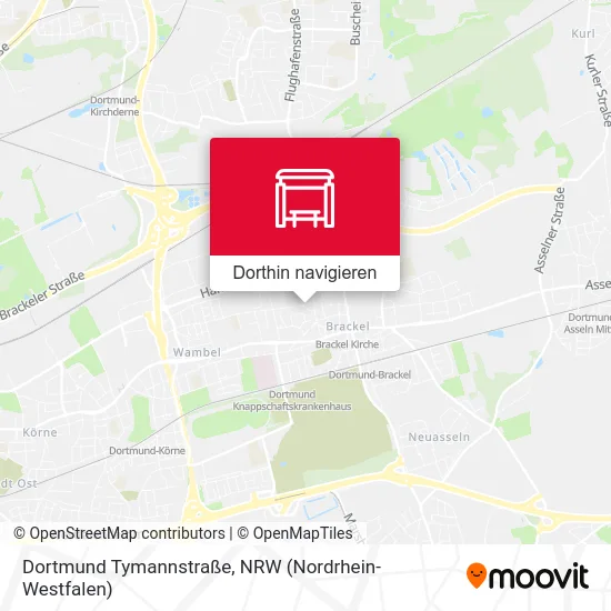 Dortmund Tymannstraße Karte