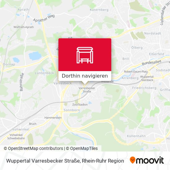 Wuppertal Varresbecker Straße Karte