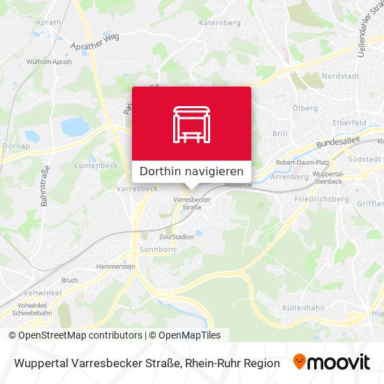 Wuppertal Varresbecker Straße Karte