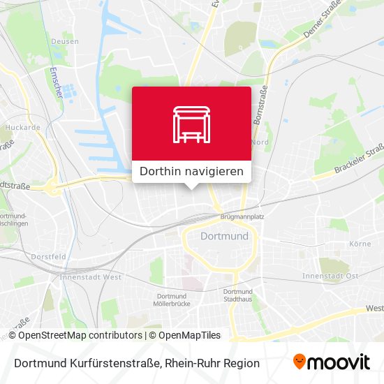 Dortmund Kurfürstenstraße Karte