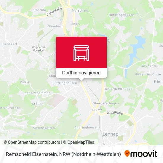 Remscheid Eisernstein Karte