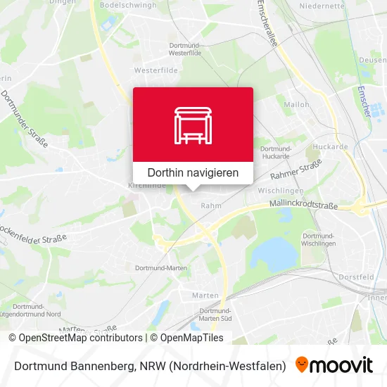 Dortmund Bannenberg Karte