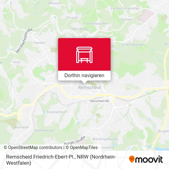 Remscheid Friedrich-Ebert-Pl. Karte