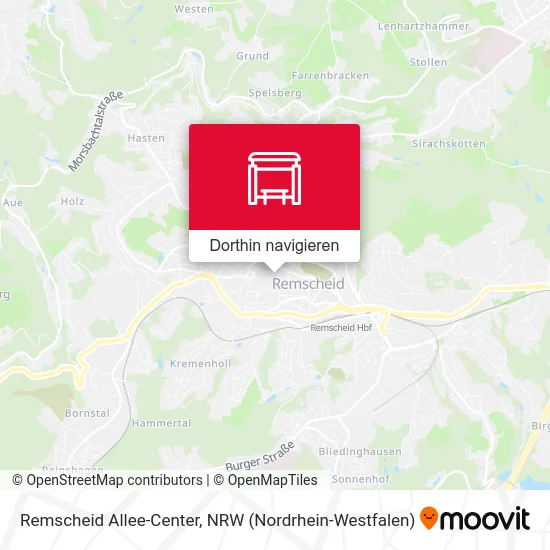 Remscheid Allee-Center Karte
