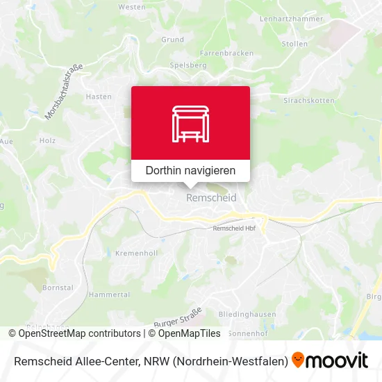 Remscheid Allee-Center Karte
